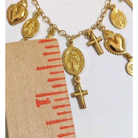 Gold Charm Necklace - Picture 3 of 8